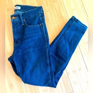 Dark Blue Skinny High Rise Women's Jeans